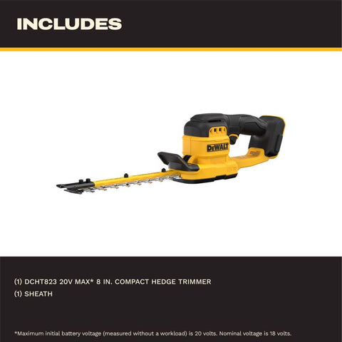 DeWalt 8" Compact HedgeTrimmer
