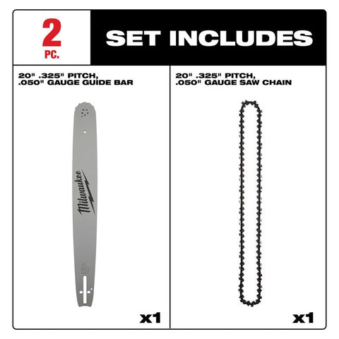 Milwaukee Mw Bar/chain Combo 20"