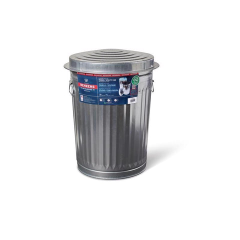 Behrens Galvanized Steel Utility Can (No Lid), 20 Gallon