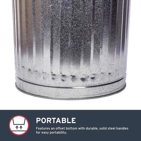 Behrens Galvanized Steel Utility Can (No Lid), 20 Gallon