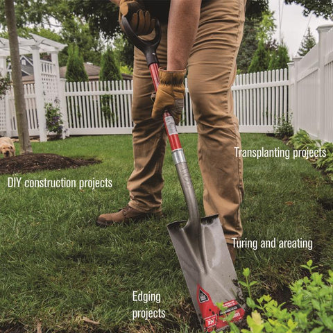 Ace Fiberglass Handle Garden Spade