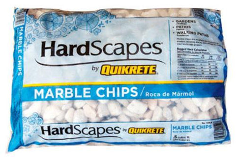 Quikrete White Marble Chips, 0.5 cu ft