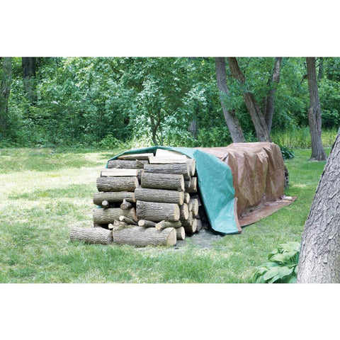 Ace Blue/brown Poly Tarp, 16' X 20'
