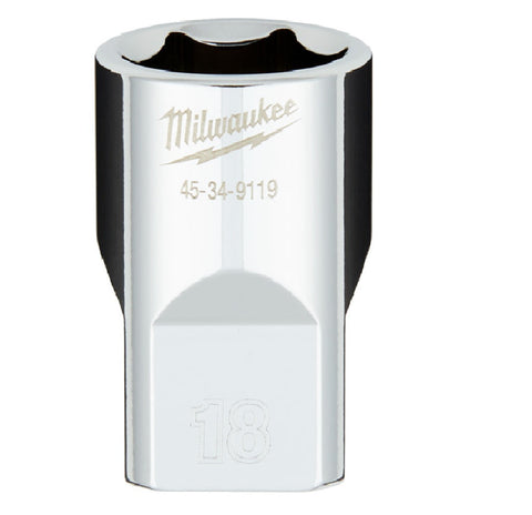 Milwaukee 1/2" Drive Metric 6-Point Socket
