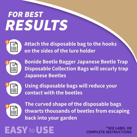 Bonide Beetle Trap Bags, 6 Pack