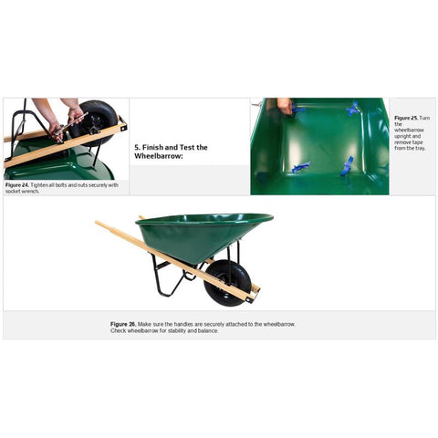 Truper Wheelbarrow Replacement Handle, 60 IN