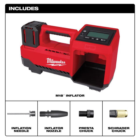 Milwaukee M18 Compact Inflator, 18 Volt