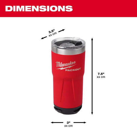 Milwaukee Packout Tumbler, Red