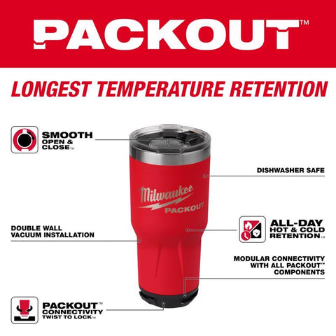 Milwaukee 30OZ RED Tumbler