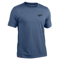 Milwaukee Hybrid Work Tee Shirt, Blue, XXL