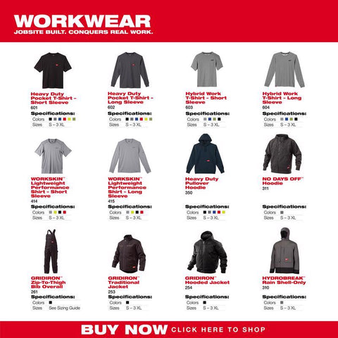 Milwaukee XL GRY SS Work T-Shirt