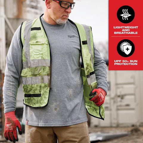 Milwaukee Hybrid Work Men's Tee Shirt, Gray