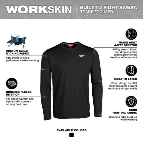 Milwaukee Workskin Midweight Base Layer Tee Shirt
