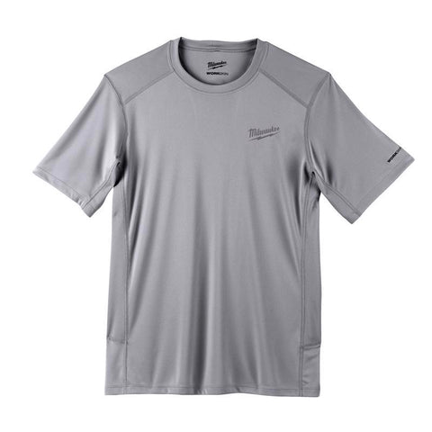 Milwaukee Lightweight Performance Tee Shirt, Large, Gray
