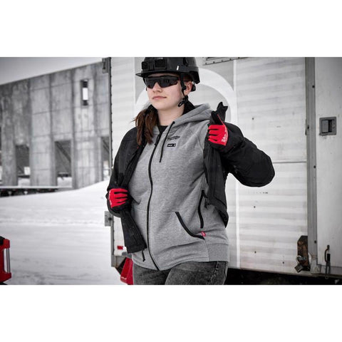 Milwaukee LG GRY WMN Heat Hoodie