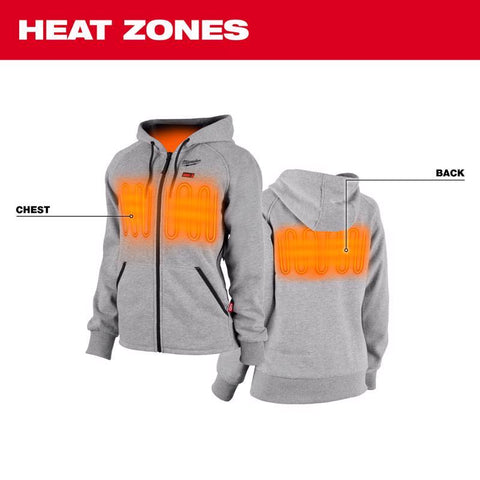 Milwaukee MED GRY WMN Heat Hoodie