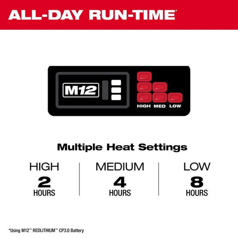 Milwaukee M12 Men's Hooded Heated Jacket Kit, XL, Gray