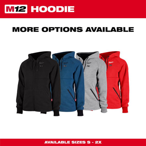 Milwaukee M12 Women's Heated Hoodie Kit, Large, Black