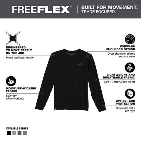 Milwaukee Tee Shirt Ln Sl Black XL