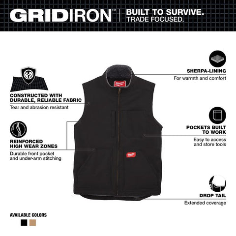 Milwaukee LG BLK Sherpa Vest