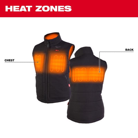 Milwaukee M12 Axis Women's Heated Vest, XL, Black