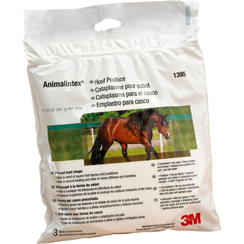 3M Animalintex Hoof & Wound Poultice Pad, 5.5 in x 5.5 in, 3 Pack