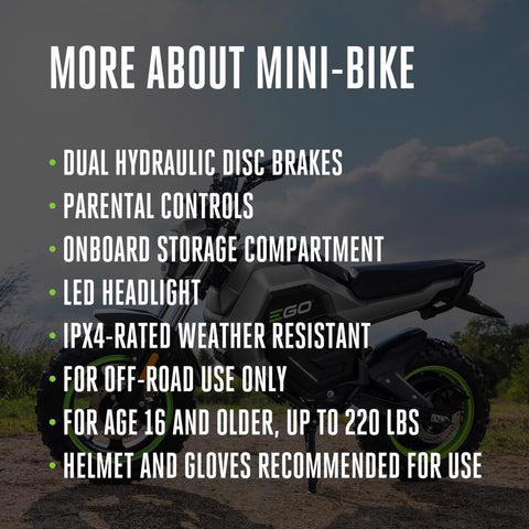 EGO Mini Bike Unisex
