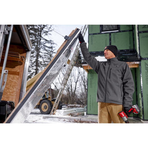 Milwaukee Htd Jckt W/crg/pr Gry XL