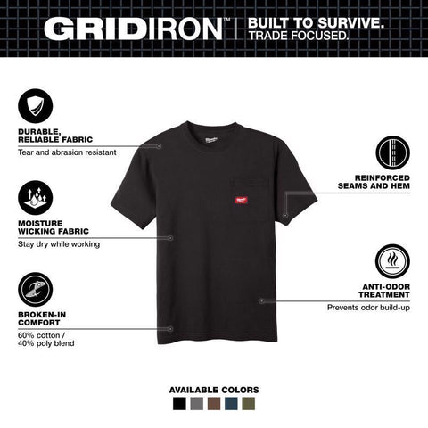 Milwaukee LG BLK SS Pock T-Shirt