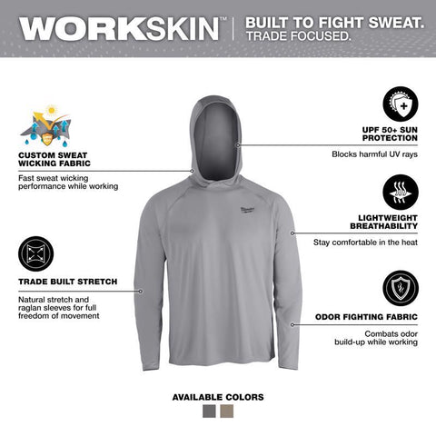 Milwaukee LG GRY LS Hoodie