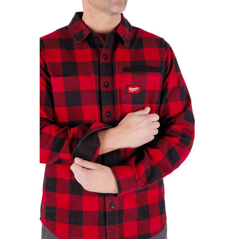 Milwaukee MED RED Flannel Shirt