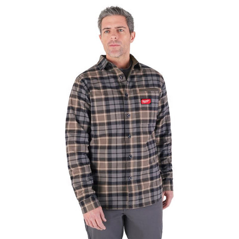 Milwaukee MED GRY Flannel Shirt