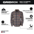 Milwaukee MED GRY Flannel Shirt