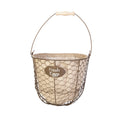 Panacea Egg Gathering Basket Planter Burlap Liner Rust