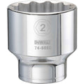 DeWalt SAE 12 Point Impact Socket, 3/4" Drive, 2"