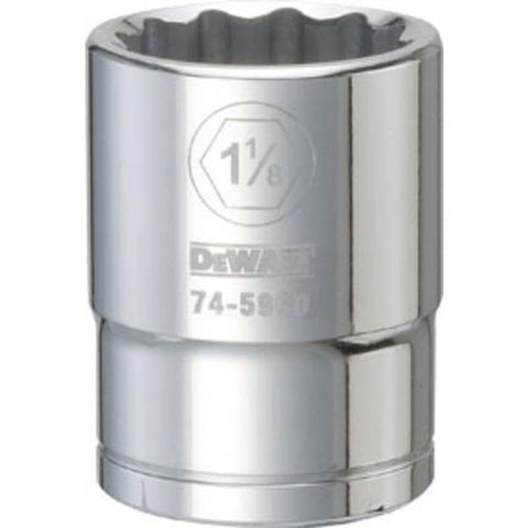 DeWalt SAE 12 Point Socket, 3/4" Drive, 1-1/8"
