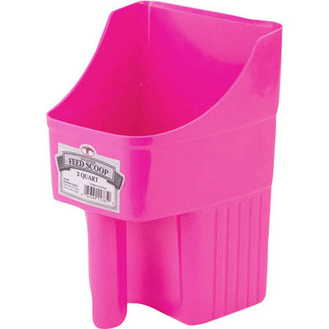 Little Giant Enclosed Feed Scoop 3 QT Hot Pink