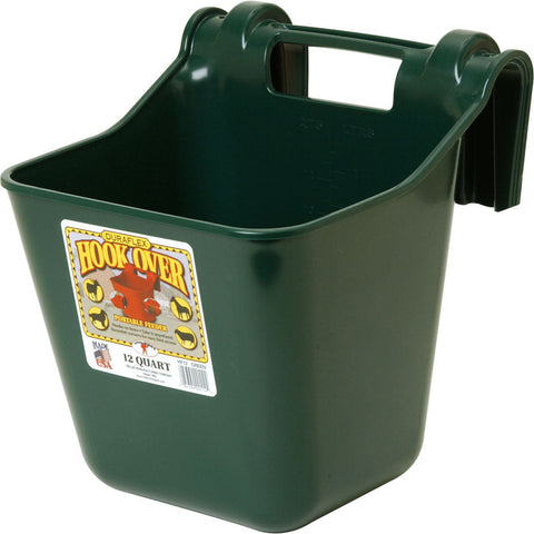 Little Giant Plastic Hook Over Feeder – 12 qt, Green