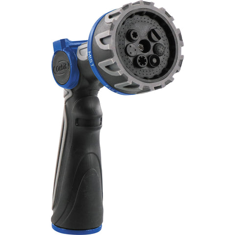 Orbit Q Series 7-Pattern Metal Thumb-Control Nozzle