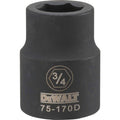 DeWalt Impact Socket SAE, 3/4" Drive