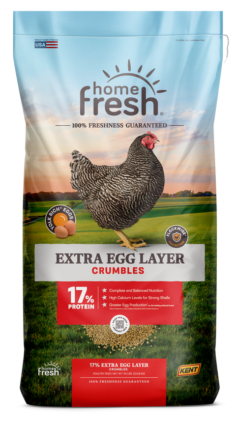 Home Fresh® Extra Egg Layer Poultry Crumbles Feed, 50 lb