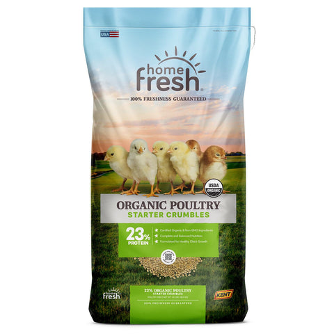 Home Fresh® Organic Starter Poultry Crumble Feed, 40 lb