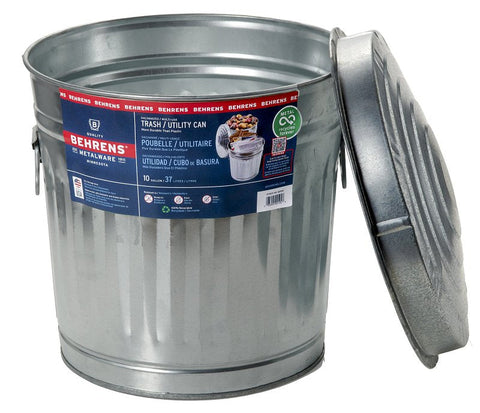 Behrens Galvanized Steel Pet Food Container, 10 Gallon