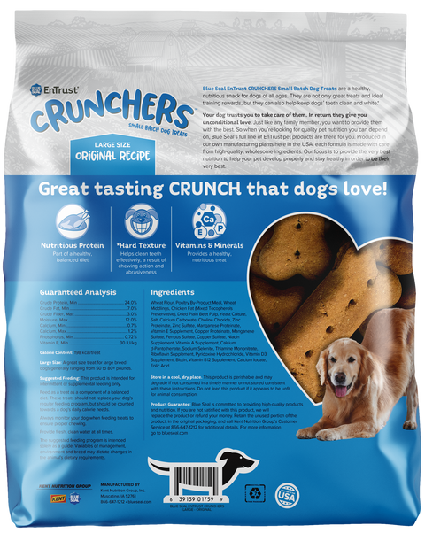 Crunchers Original Recipe Larg Dog Treat, 25 lb