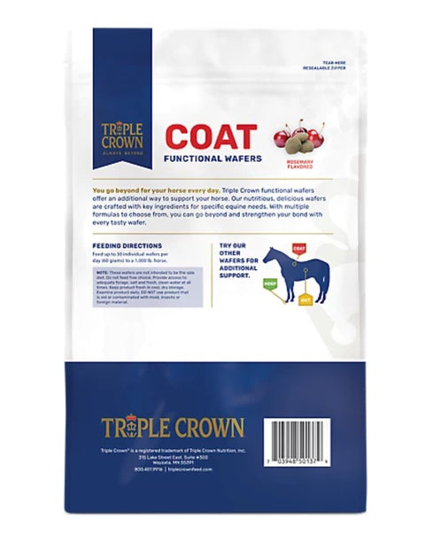 Triple Crown® Coat Functional Wafers Horse  Feed, 5 lb
