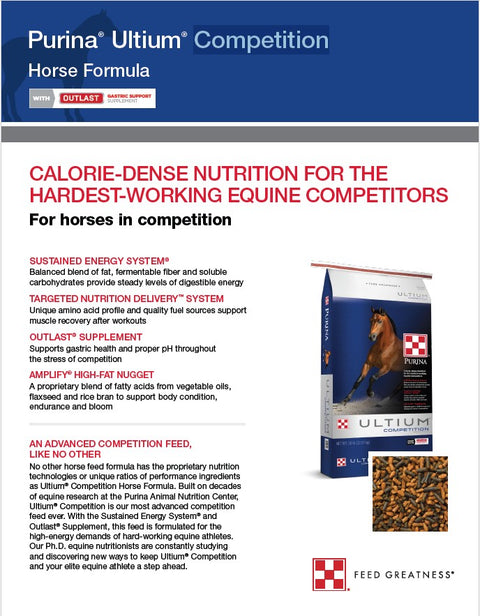 Purina® Ultium® Competition Horse Formula Feed, 50lb