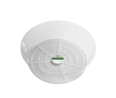Crescent Garden 12" Clear Plant Saucer