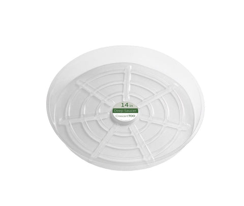 Crescent Garden 14" Clear Plant Saucer