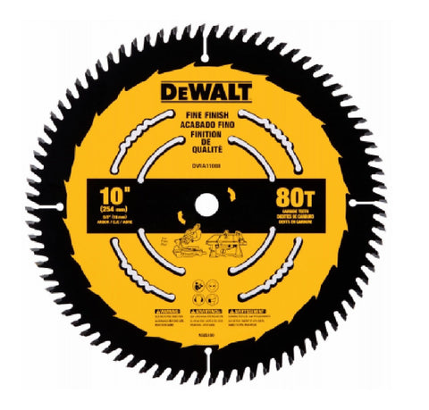 DeWalt 10" 80T Circ Saw Blade