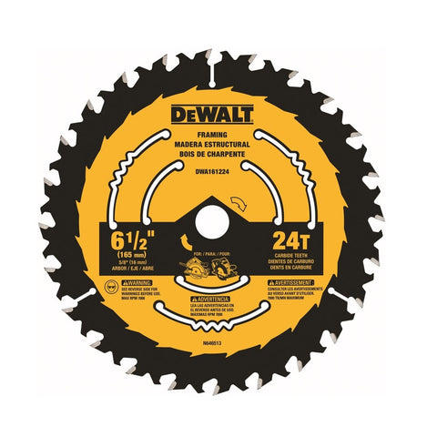 DeWalt 6-1/2" 24T Saw Blade